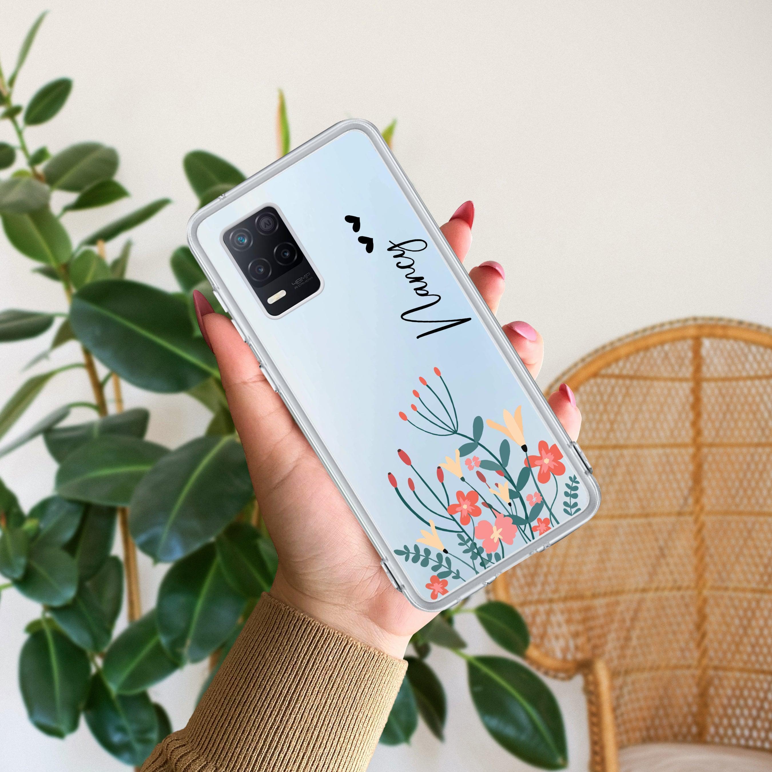 MultiColor Floral Customize Anti Yelllow Case For Realme 8 5G / Realme 8s 5G / Realme 9 5G / Realme Narzo 30 5G