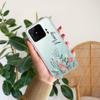 MultiColor Floral Customize Transparent Silicon Case For Realme P1 Pro 5G