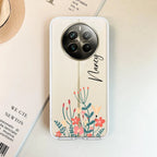 MultiColor Floral Customize Transparent Silicon Case For Realme 8i / Realme Narzo 50