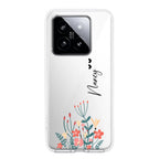 MultiColor Floral Customize Transparent Silicon Case For Redmi Note 13 5G