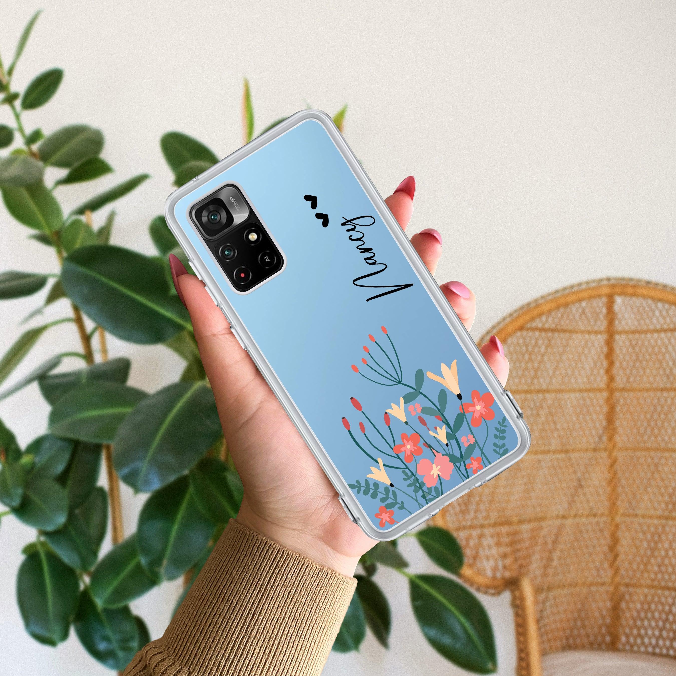 MultiColor Floral Customize Transparent Silicon Case For Redmi/Xiaomi - ShopOnCliQ