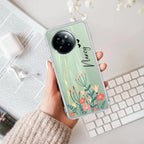 MultiColor Floral Customize Transparent Silicon Case For Redmi Note 11