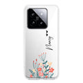 MultiColor Floral Customize Transparent Silicon Case For Xiaomi 14 5G