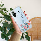 MultiColor Floral Customize Transparent Silicon Case For Redmi Note 11T 5G