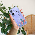 MultiColor Floral Customize Transparent Silicon Case For Vivo Y18 / Y18i