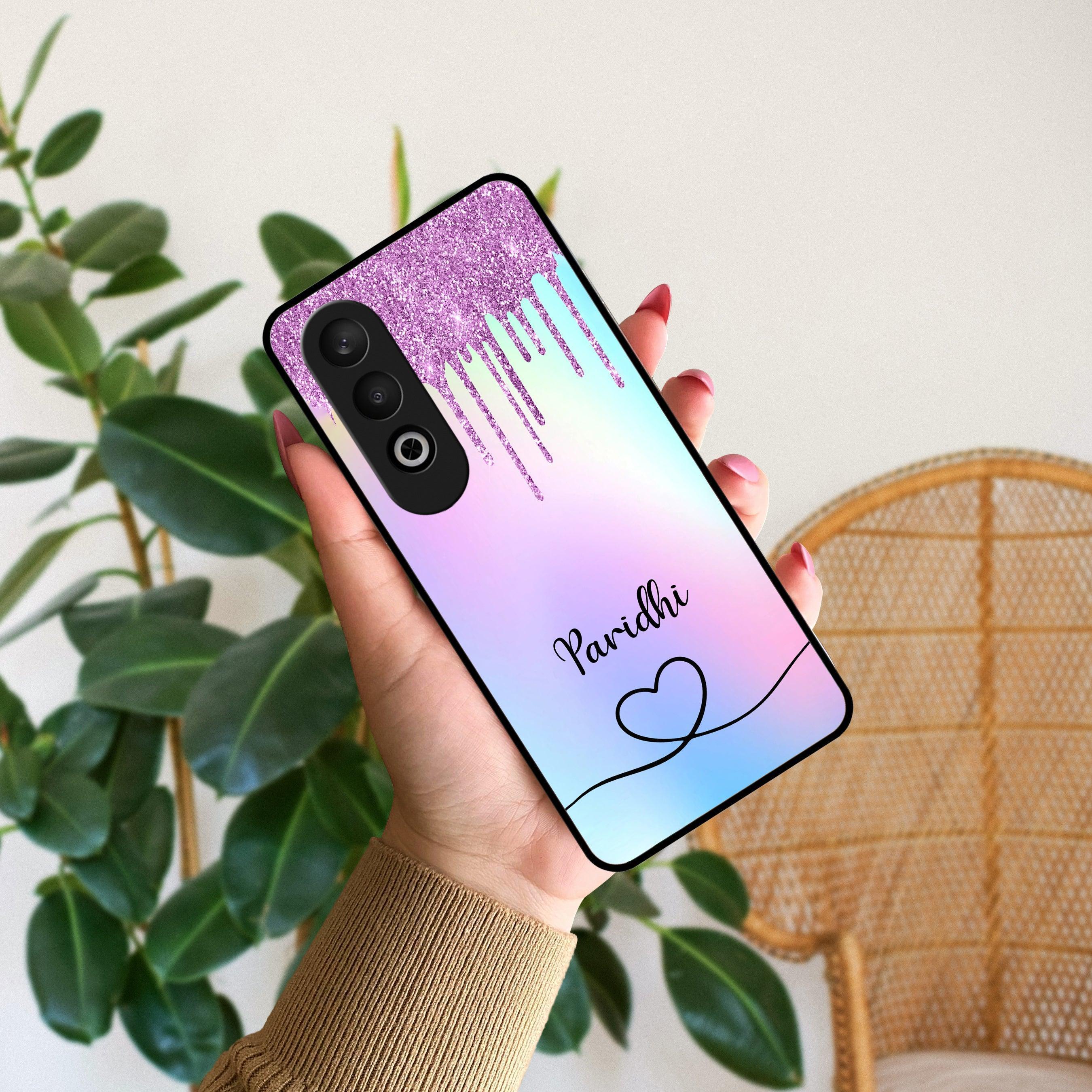 MultiColor Glitter Glass Case For OnePlus - ShopOnCliQ