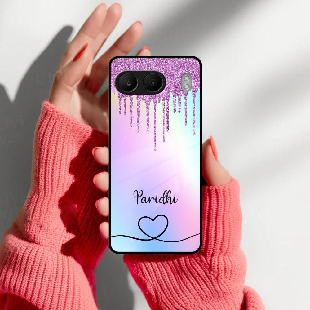 MultiColor Glitter Glass Case For OnePlus - ShopOnCliQ