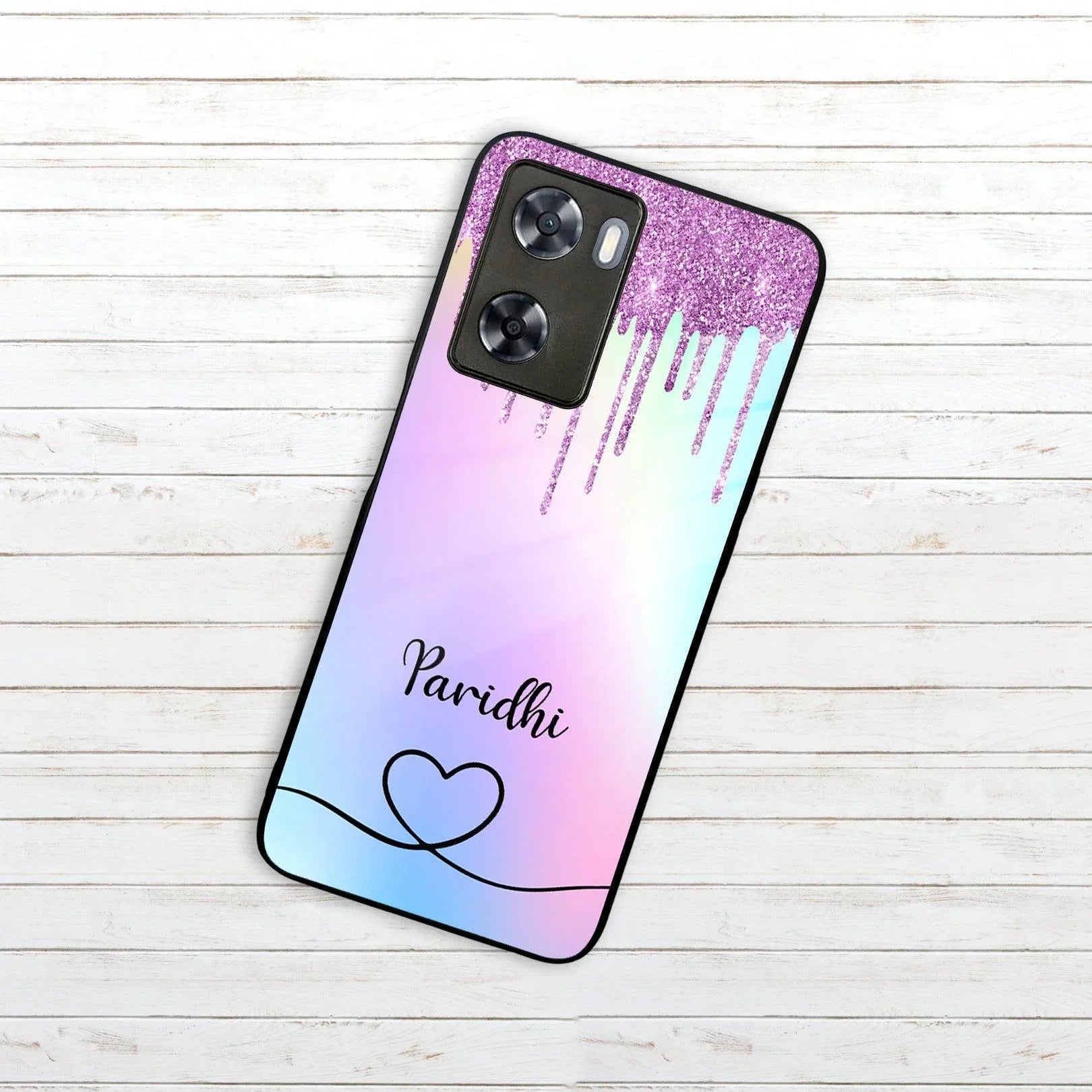 MultiColor Glitter Glass Case For Oppo - ShopOnCliQ