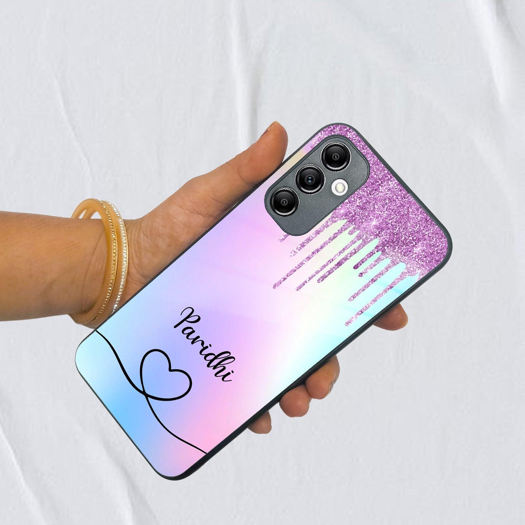 MultiColor Glitter Glass Case For Samsung - ShopOnCliQ