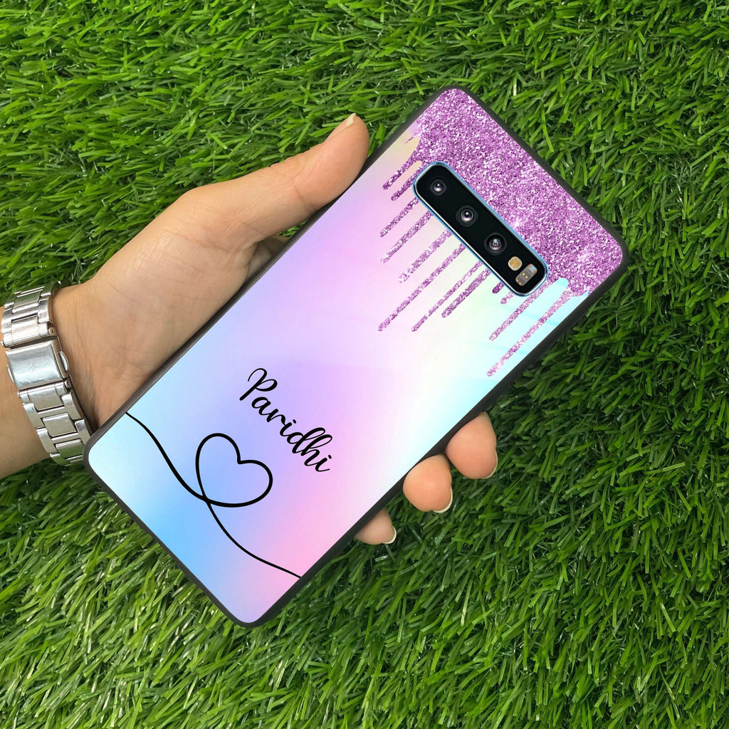 MultiColor Glitter Glass Case For Samsung - ShopOnCliQ