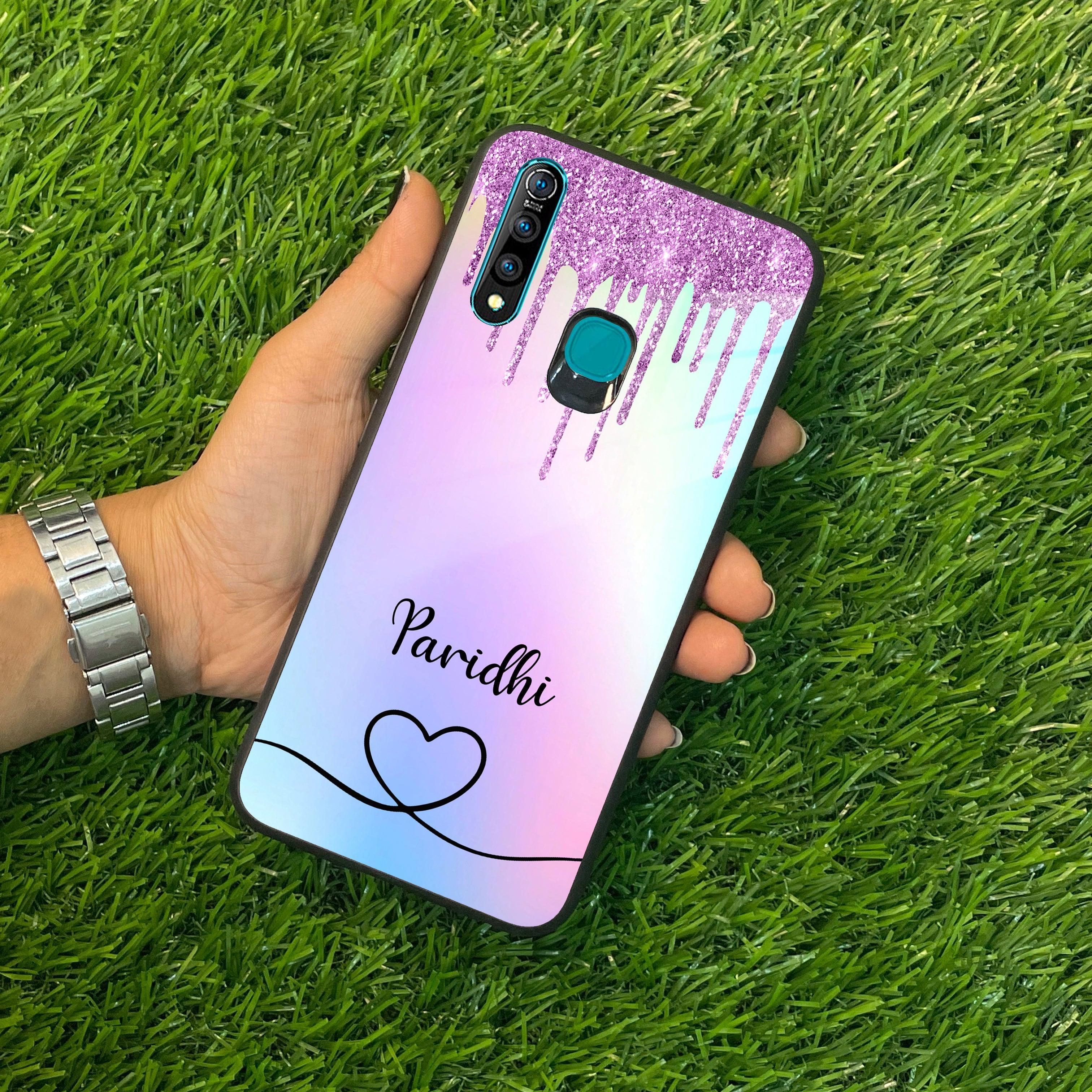 MultiColor Glitter Glass Case For Vivo - ShopOnCliQ