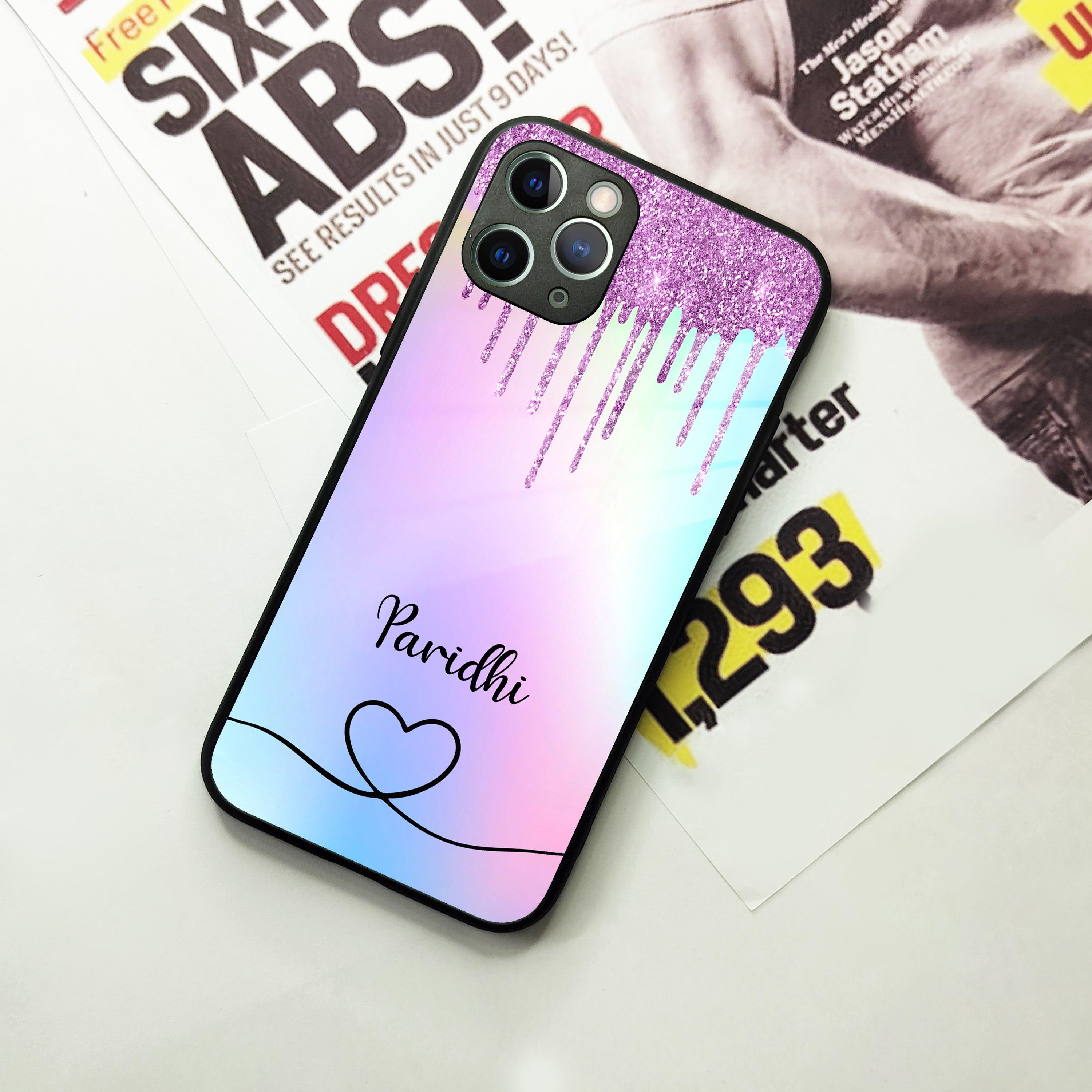 MultiColor Glitter Glass Case For iPhone - ShopOnCliQ