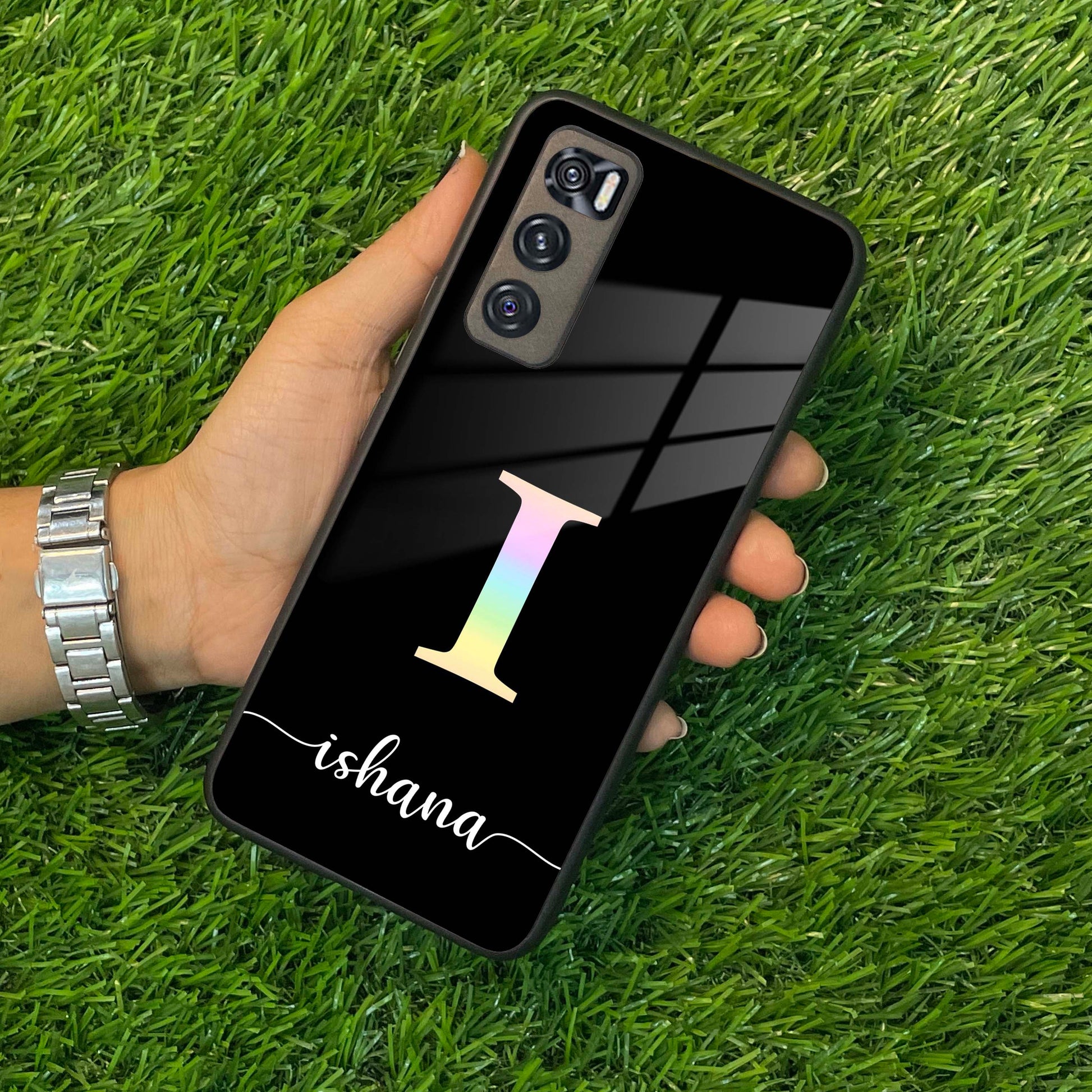 Multicolor Alphabet Glass Phone Case ShopOnCliQ