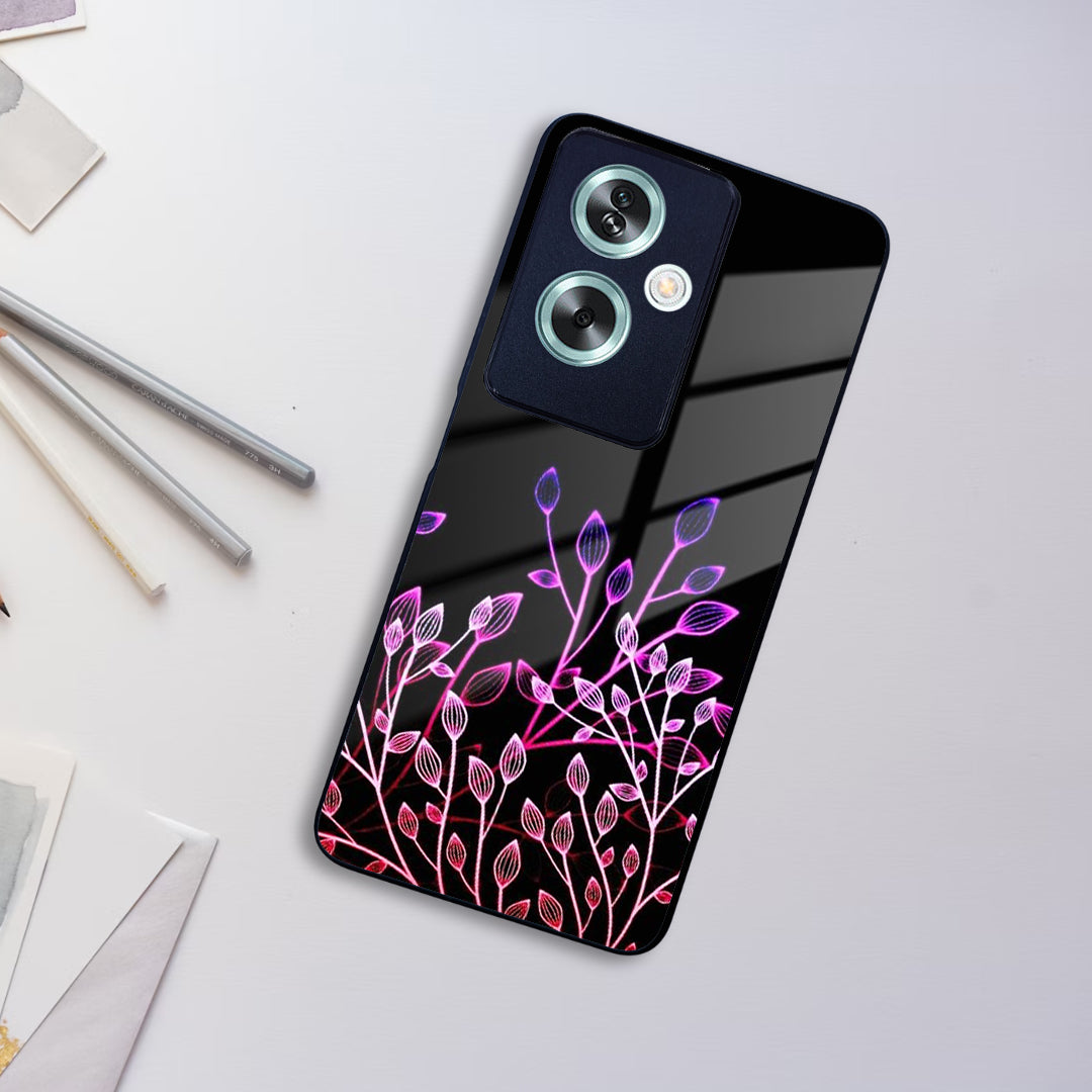 Multicolor Flower Print Glass Case Cover For Oppo ShopOnCliQ