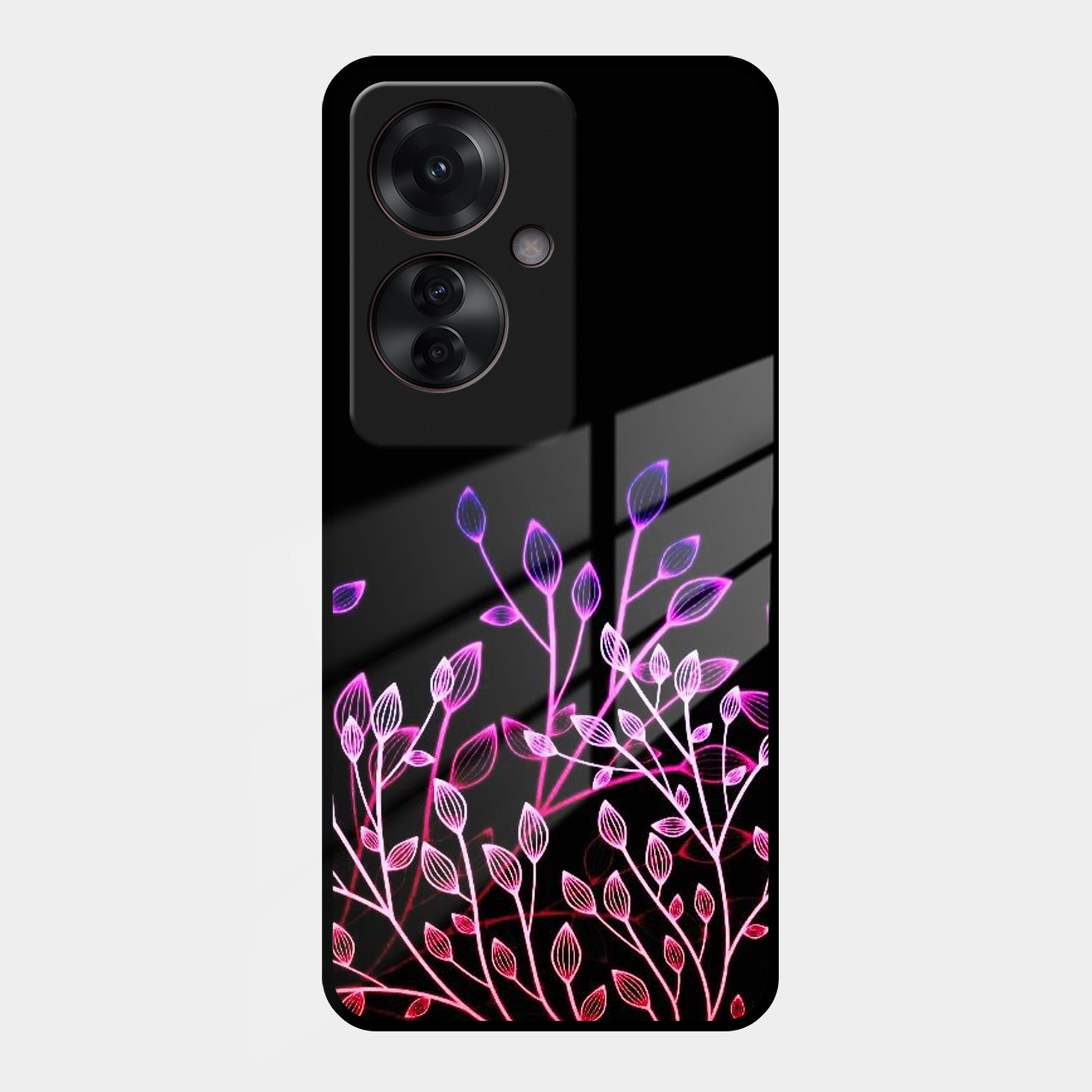 Multicolor Flower Print Glass Case Cover For Oppo ShopOnCliQ