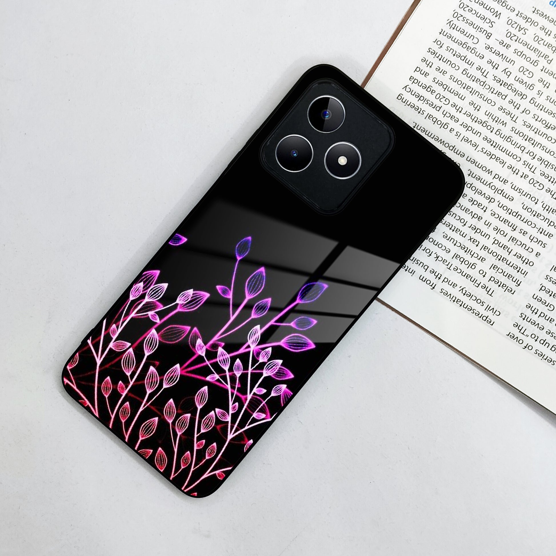 Multicolor Flower Print Glass Case Cover For Realme/Narzo ShopOnCliQ