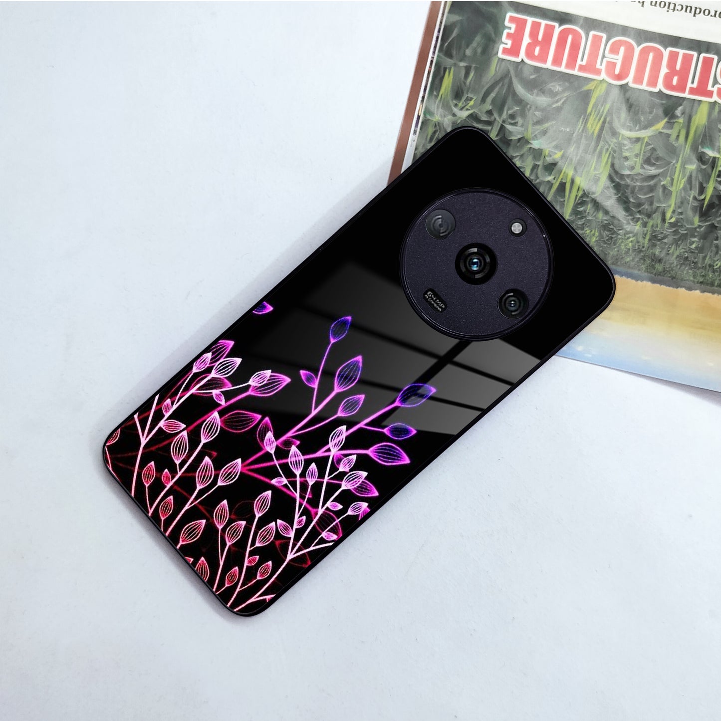 Multicolor Flower Print Glass Case Cover For Realme/Narzo ShopOnCliQ