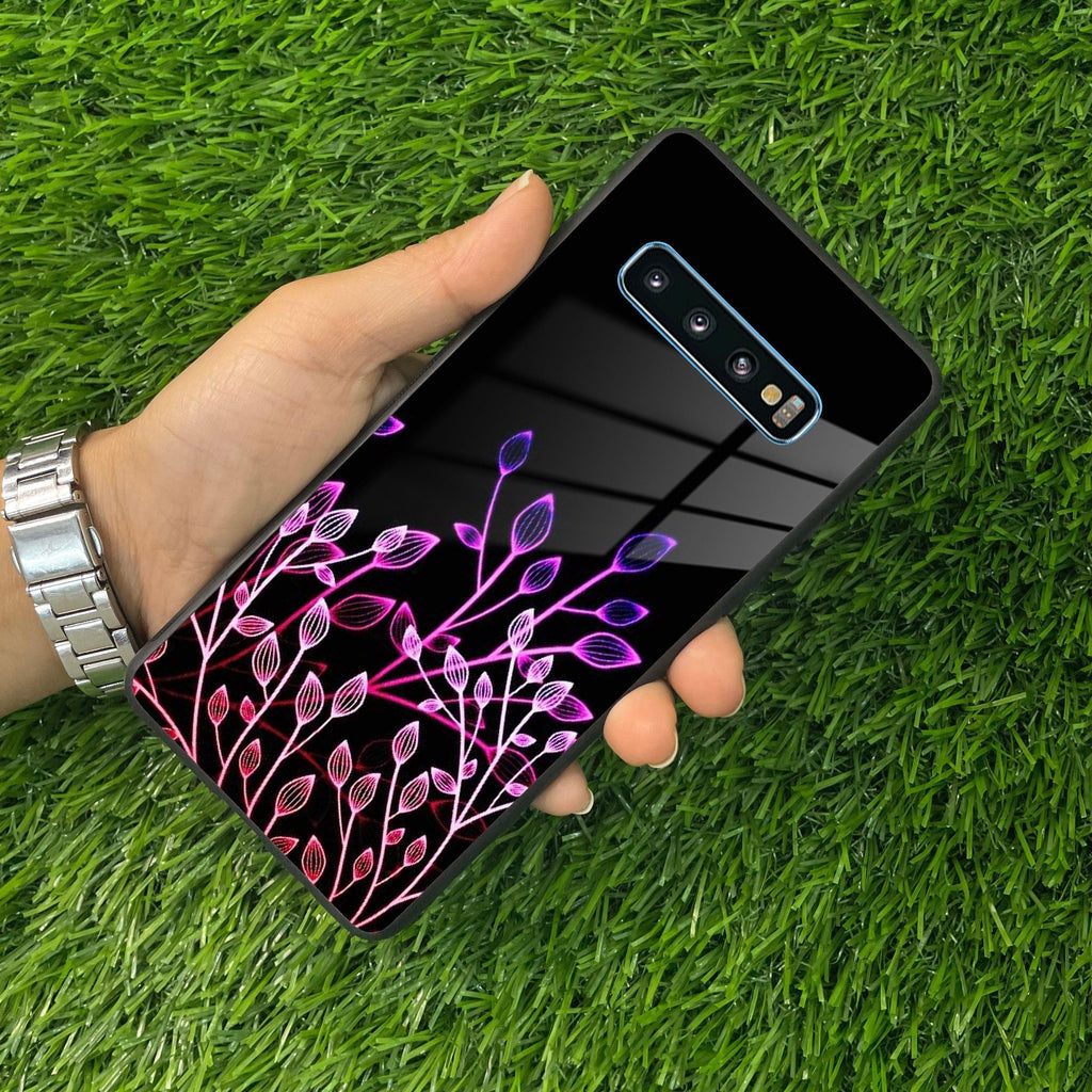Multicolor Flower Print Glass Case Cover For Samsung - ShopOnCliQ