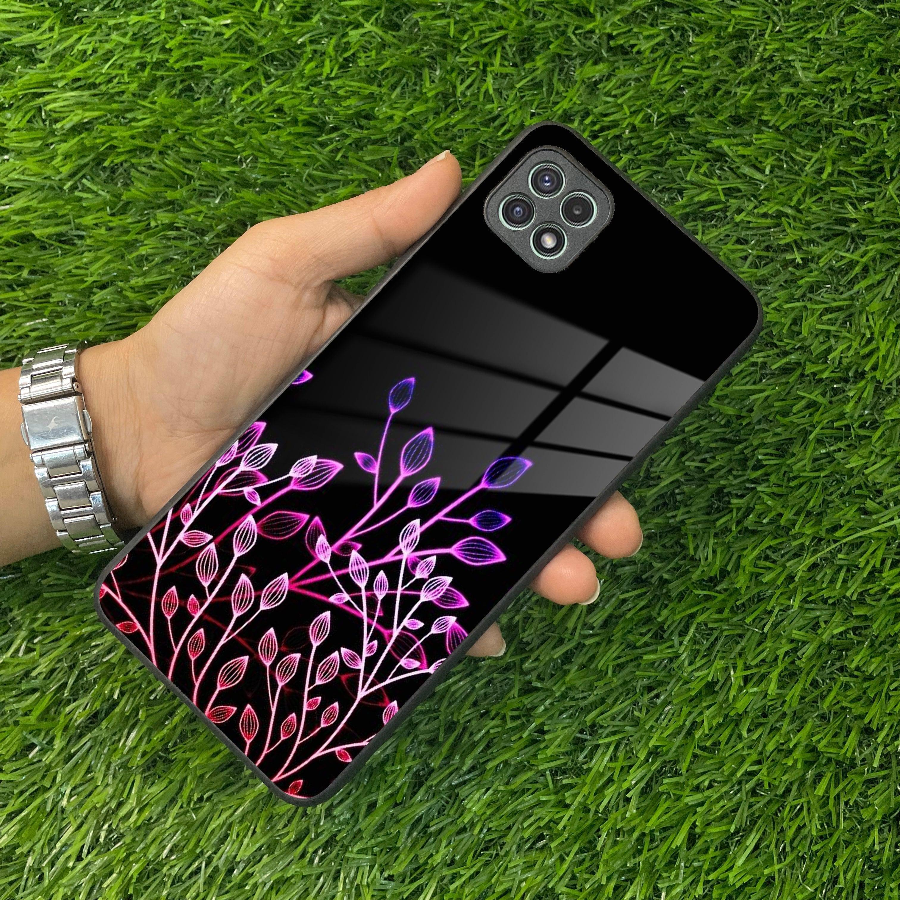 Multicolor Flower Print Glass Case Cover For Samsung - ShopOnCliQ