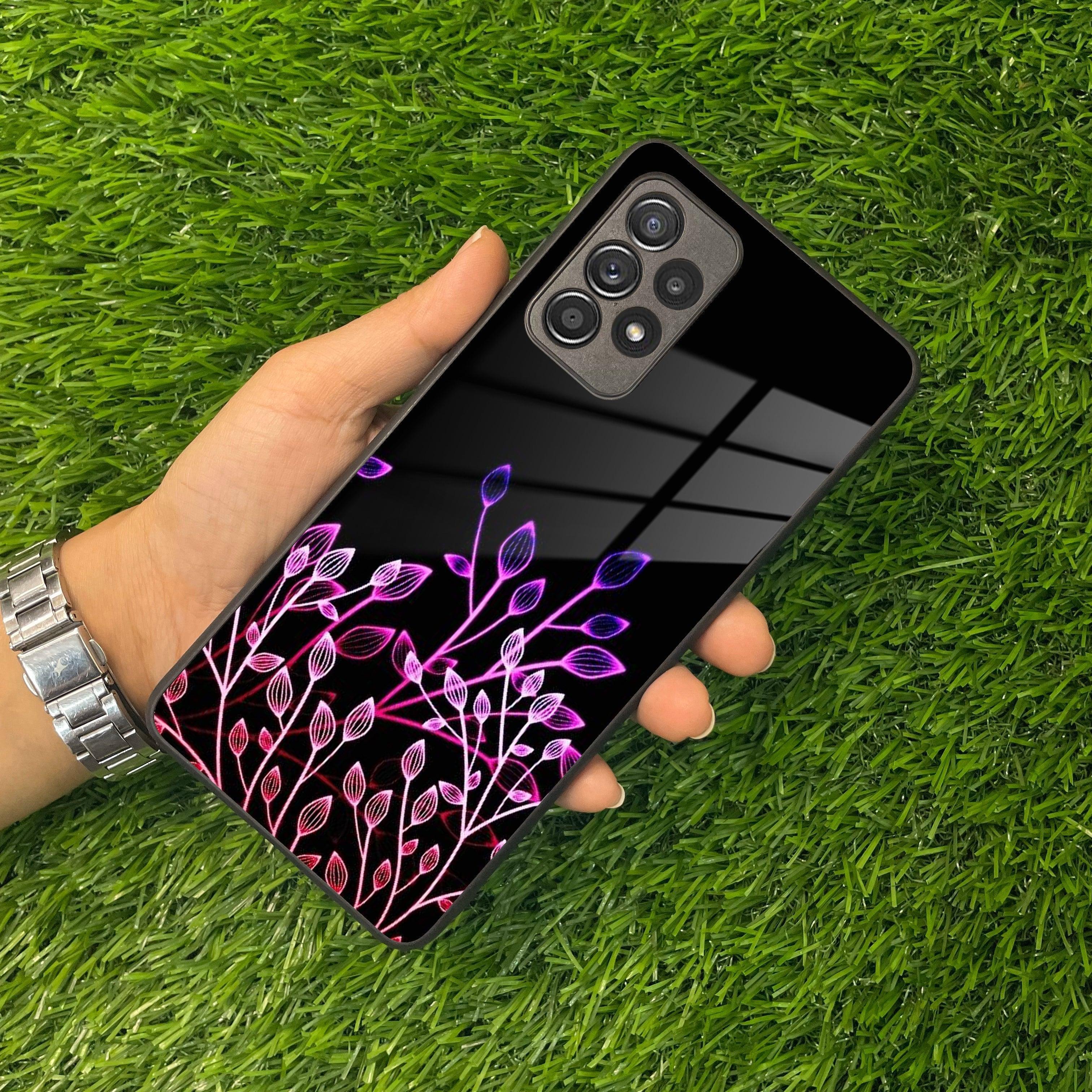Multicolor Flower Print Glass Case Cover For Samsung - ShopOnCliQ