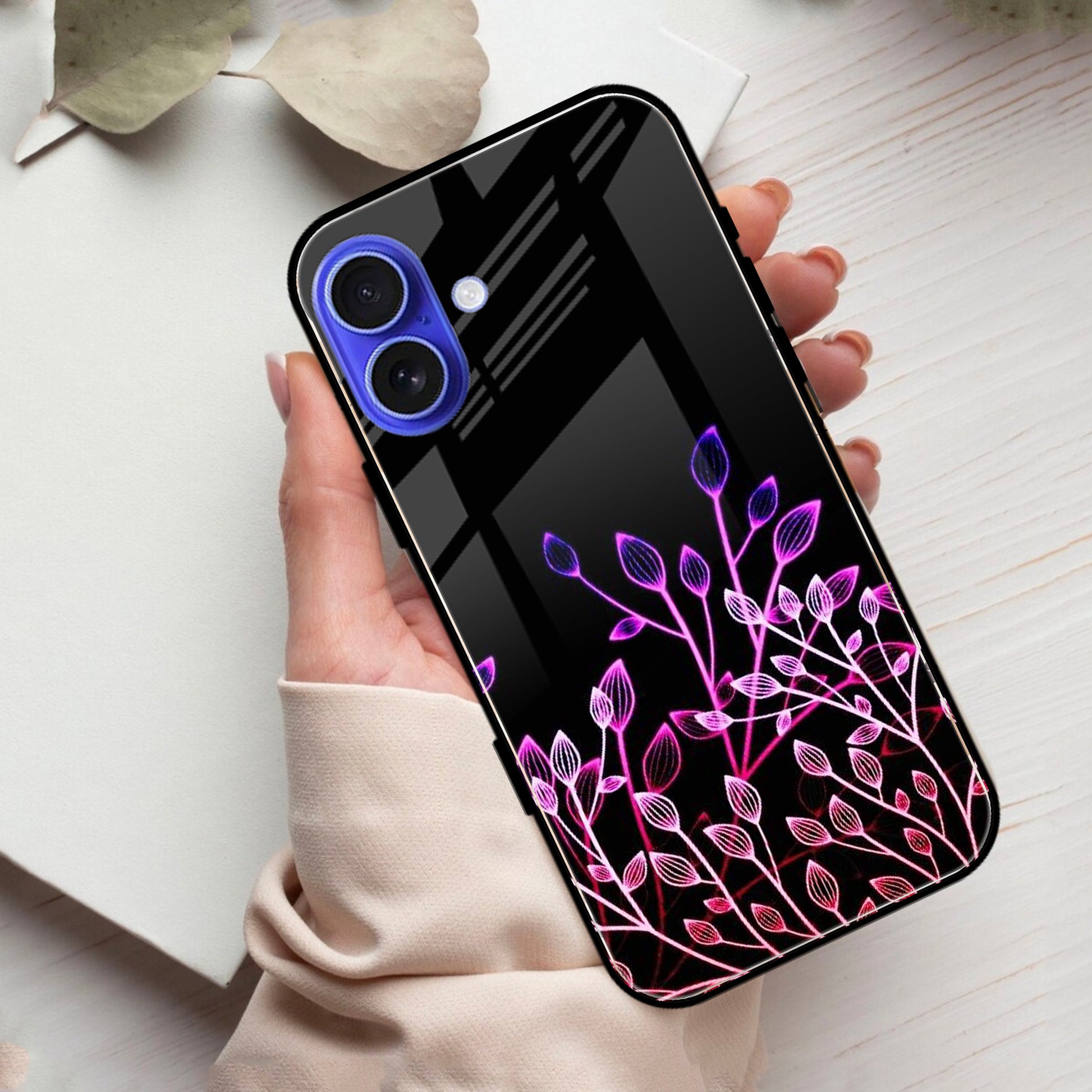 Multicolor Flower Print Glass Case Cover For iPhone ShopOnCliQ