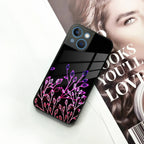 Multicolor Flower Print Glass Case Cover For iPhone - ShopOnCliQ
