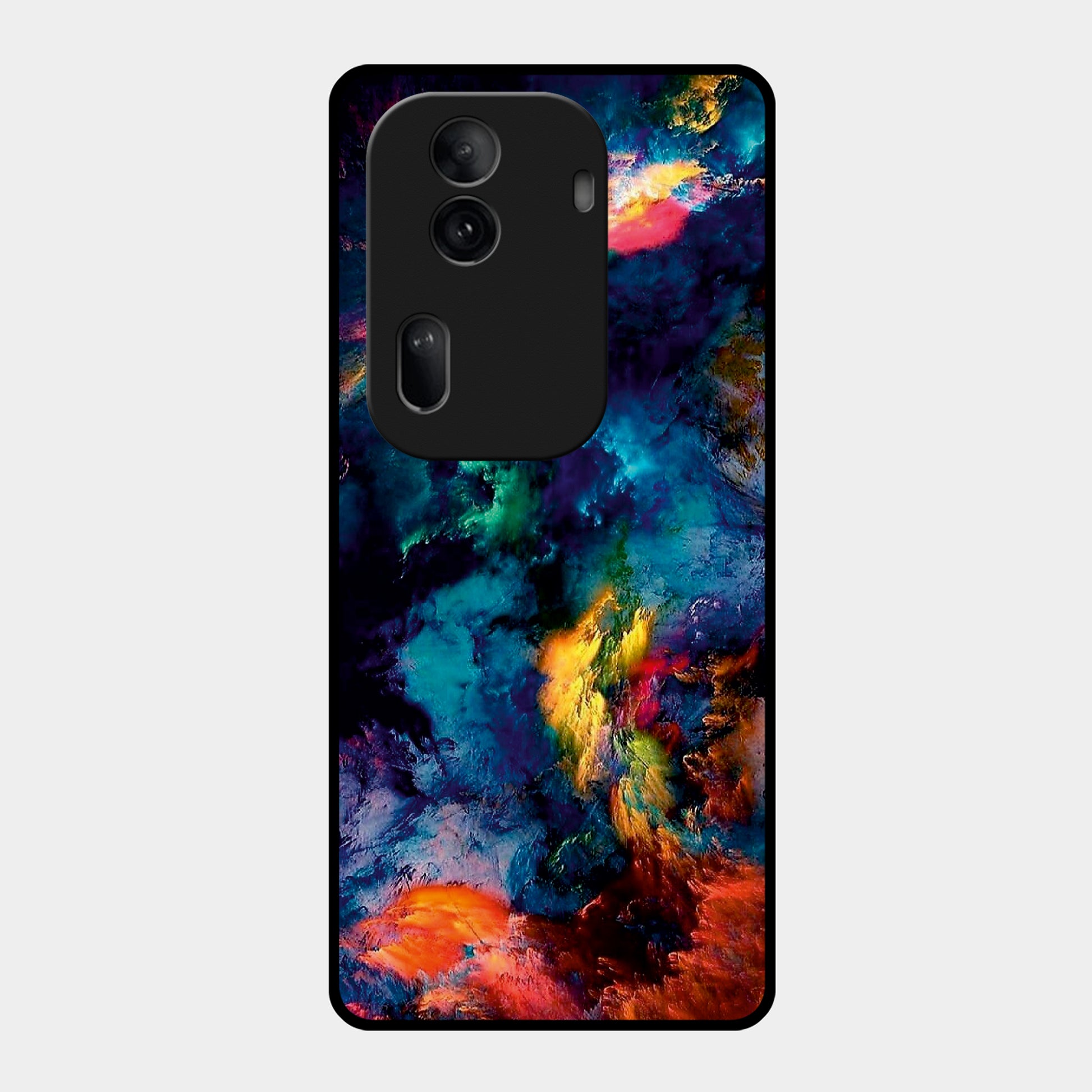 Multicolor Glossy Metal Case Cover For Oppo - ShopOnCliQ