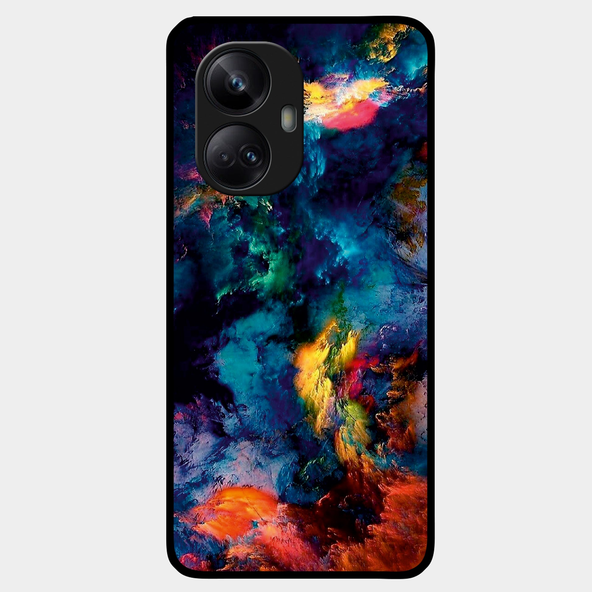 Multicolor Glossy Metal Case Cover For Realme - ShopOnCliQ