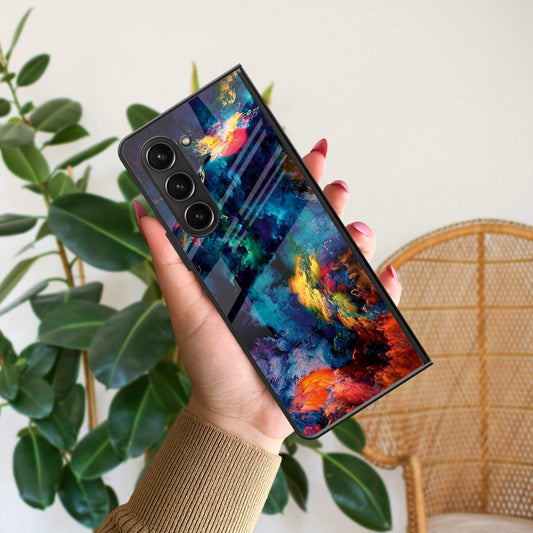 Multicolor Glossy Metal Case Cover For Samsung