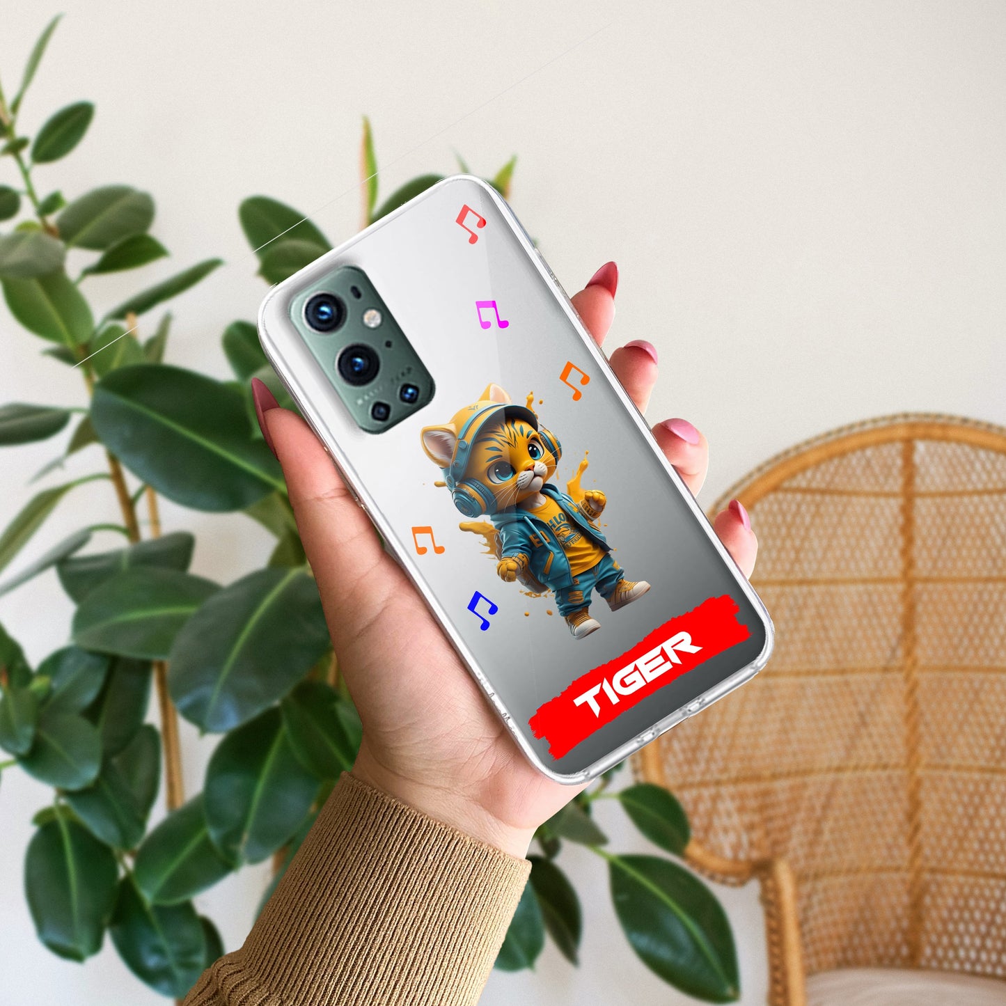 Music Cat Customize Transparent Silicon Case For OnePlus ShopOnCliQ