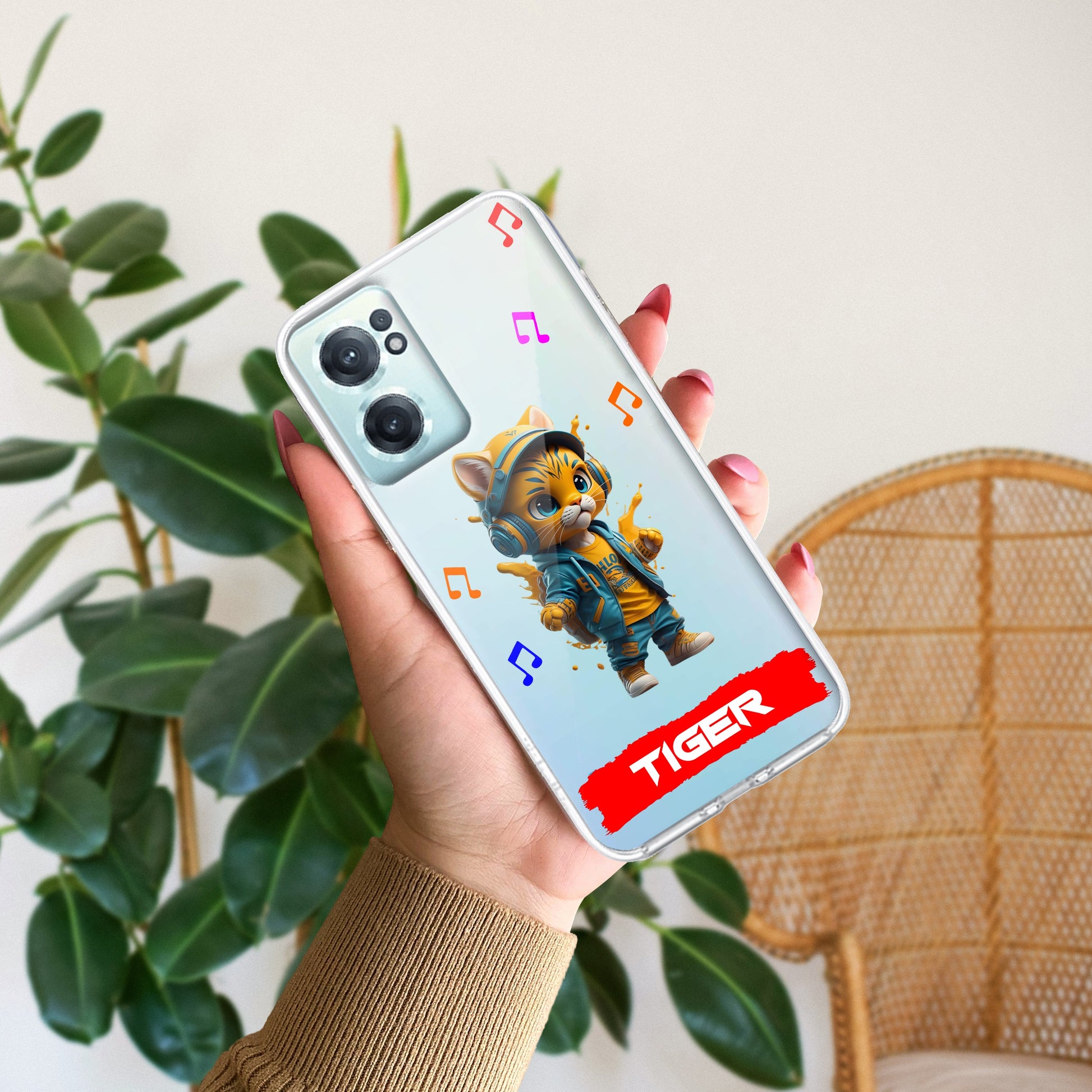 Music Cat Customize Transparent Silicon Case For OnePlus - ShopOnCliQ