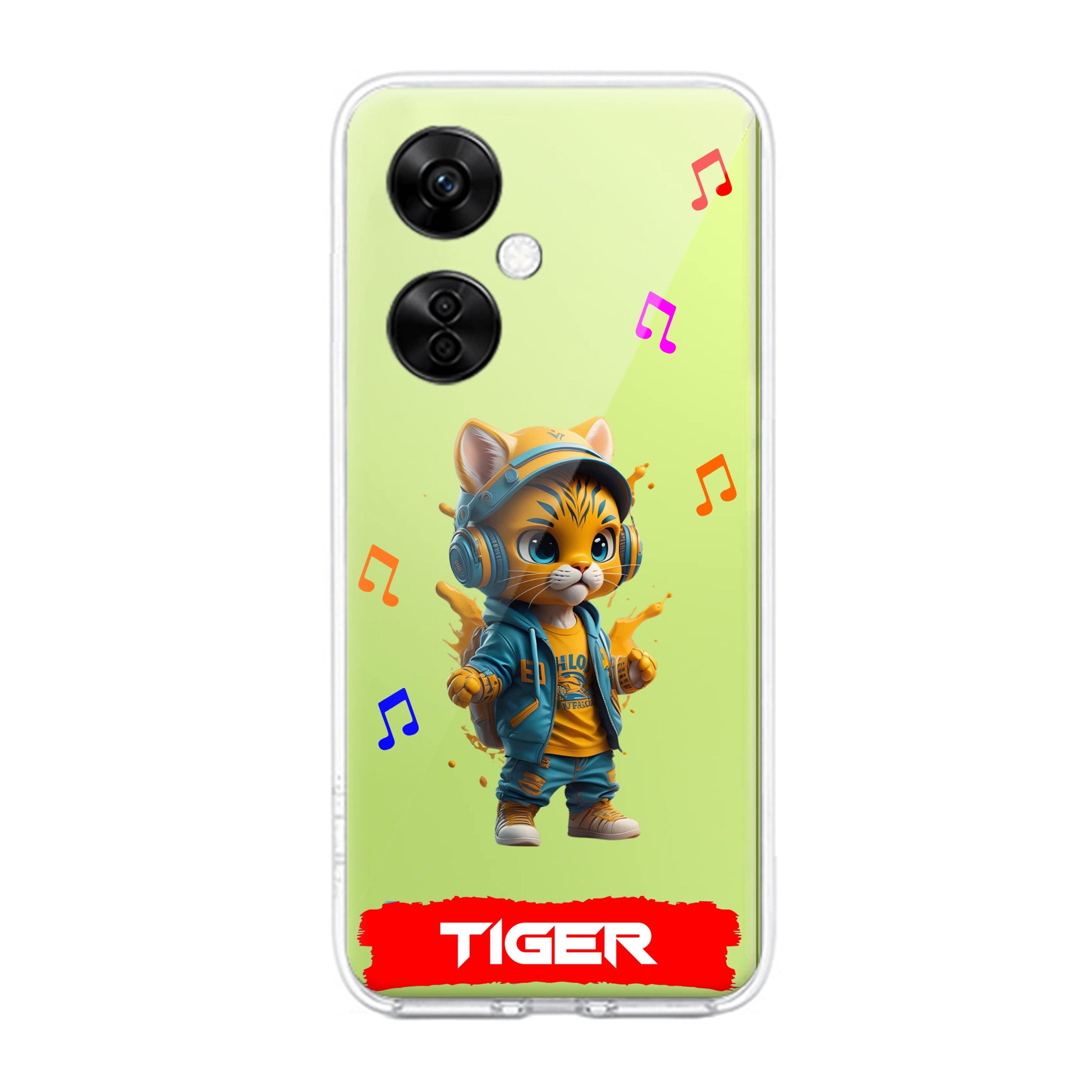 Music Cat Customize Transparent Silicon Case For OnePlus - ShopOnCliQ