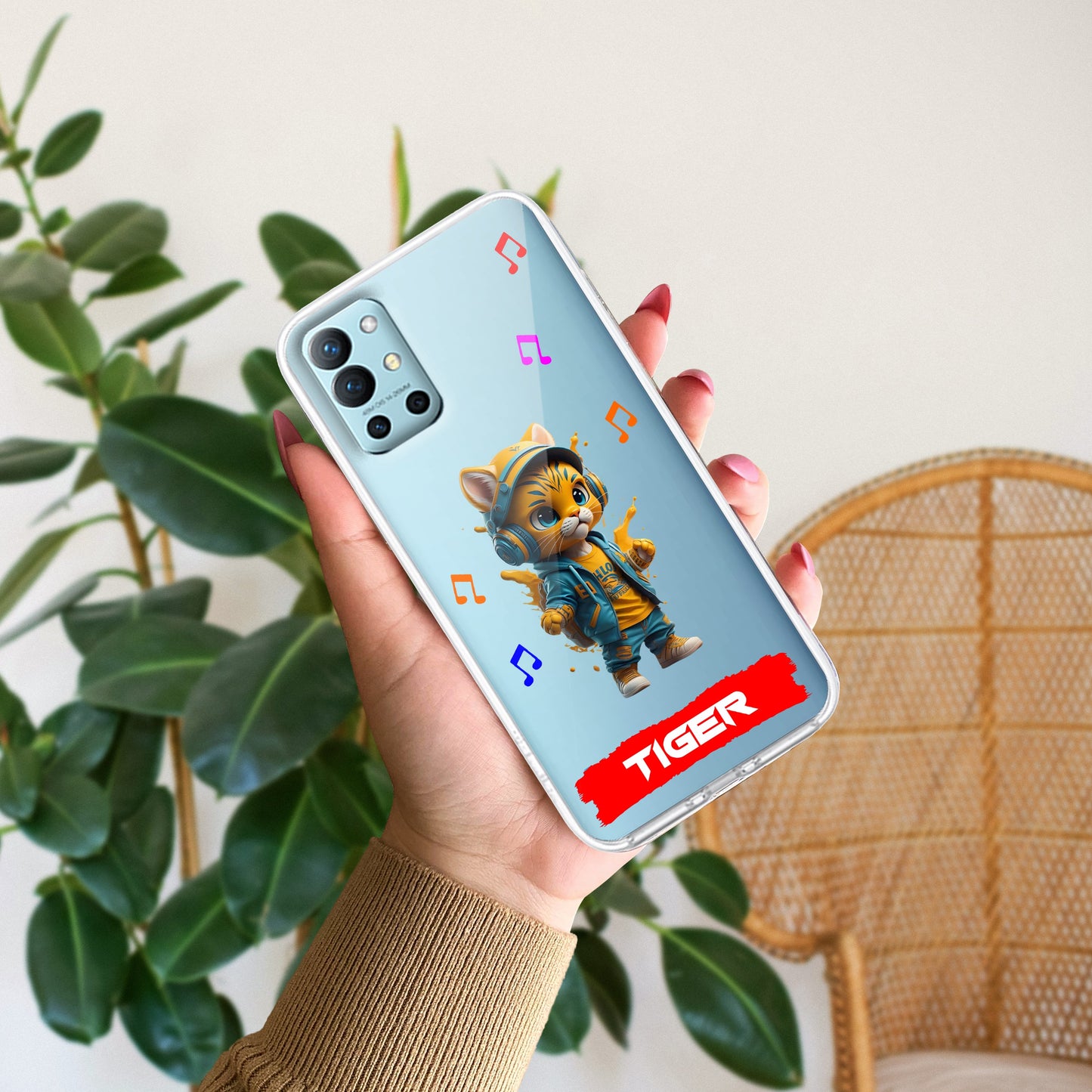 Music Cat Customize Transparent Silicon Case For OnePlus - ShopOnCliQ