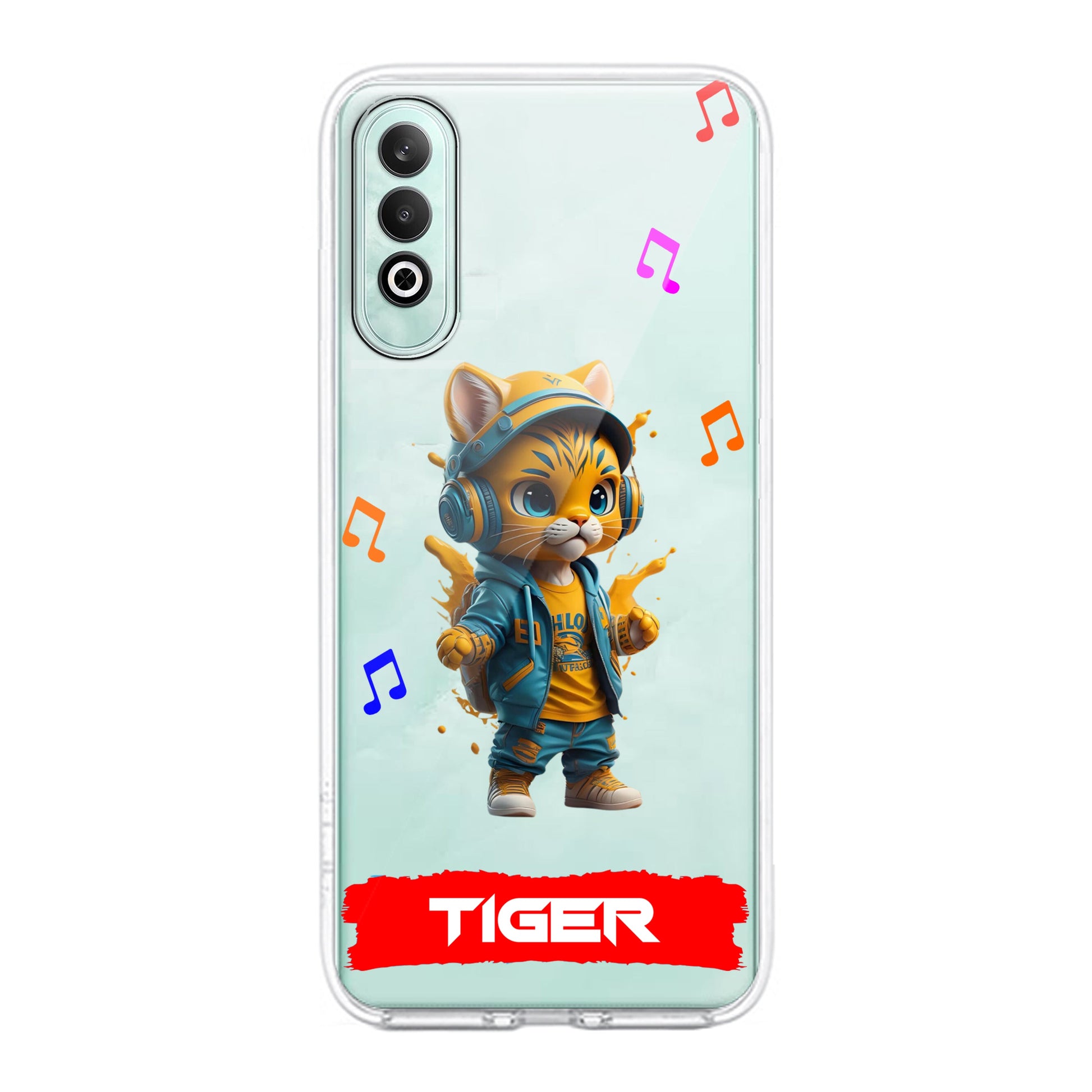 Music Cat Customize Transparent Silicon Case For OnePlus - ShopOnCliQ