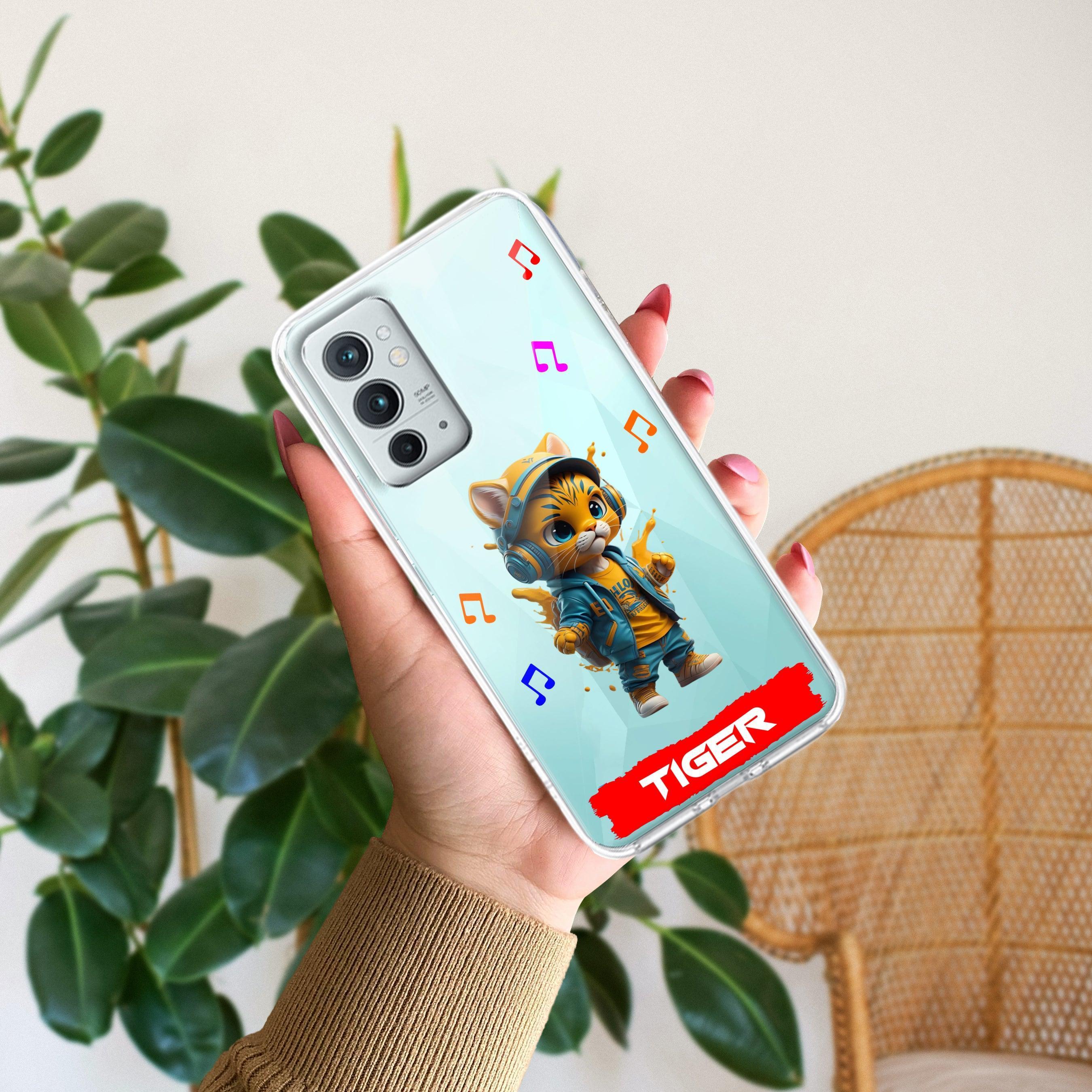 Music Cat Customize Transparent Silicon Case For OnePlus 9 Pro