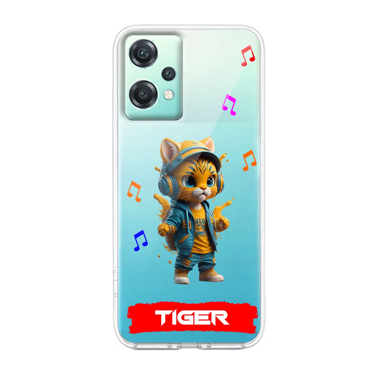 Music Cat Customize Transparent Silicon Case For OnePlus - ShopOnCliQ