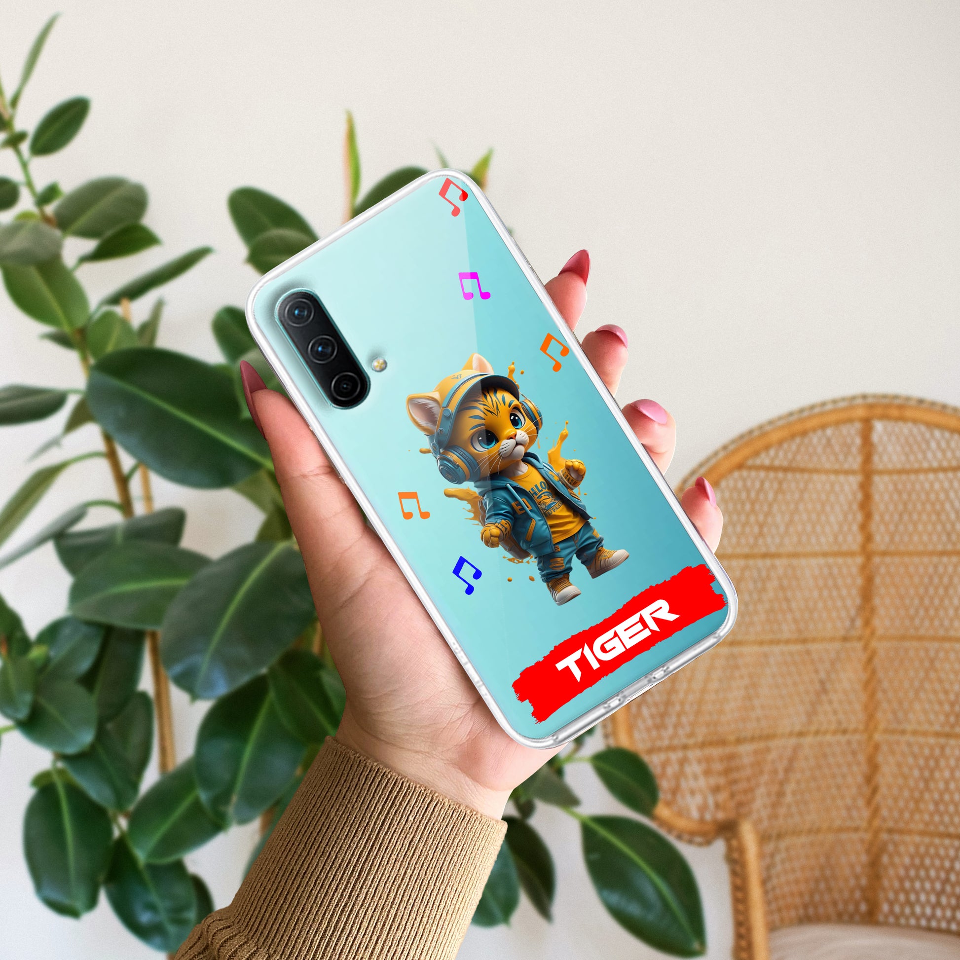 Music Cat Customize Transparent Silicon Case For OnePlus ShopOnCliQ