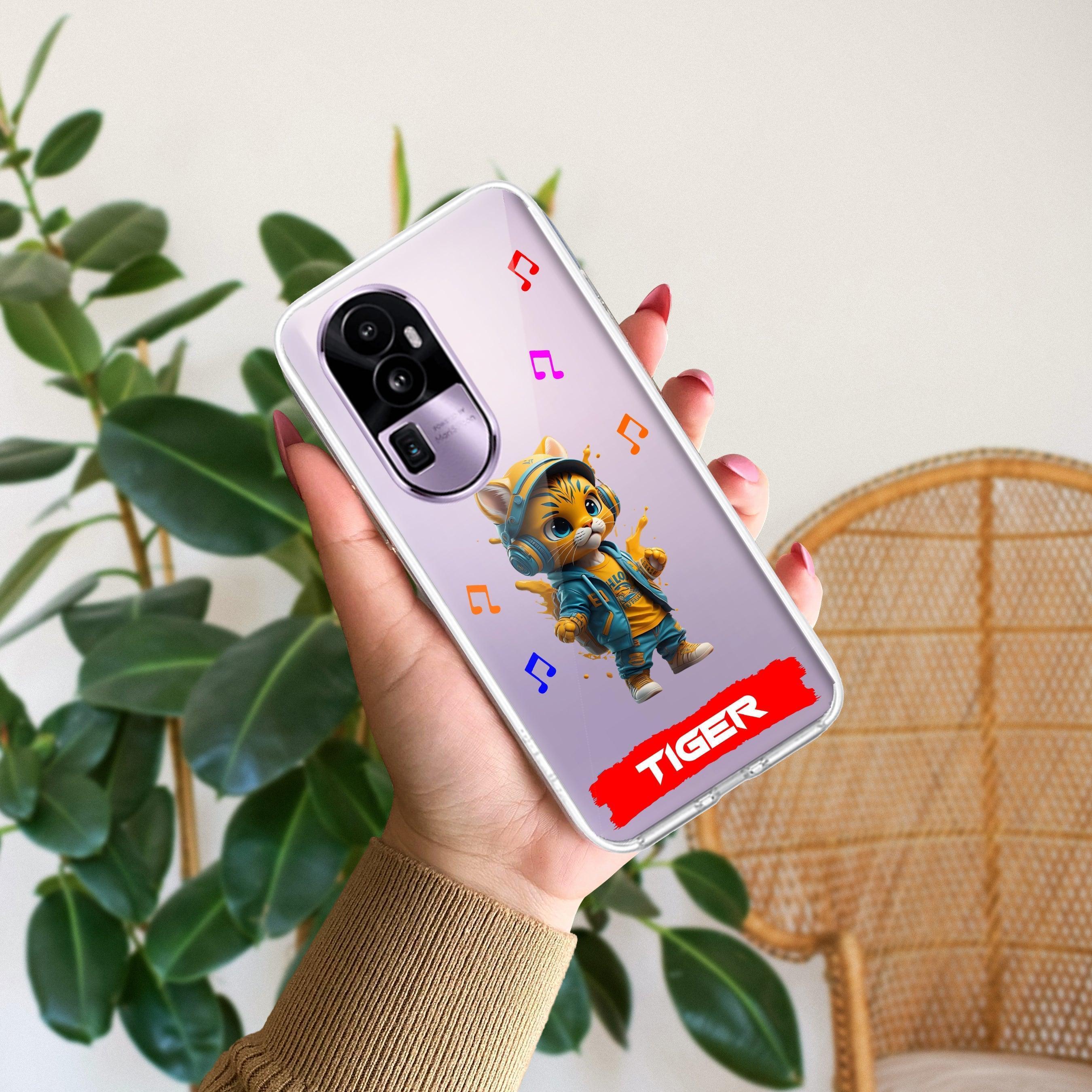 Music Cat Customize Transparent Silicon Case For Oppo - ShopOnCliQ