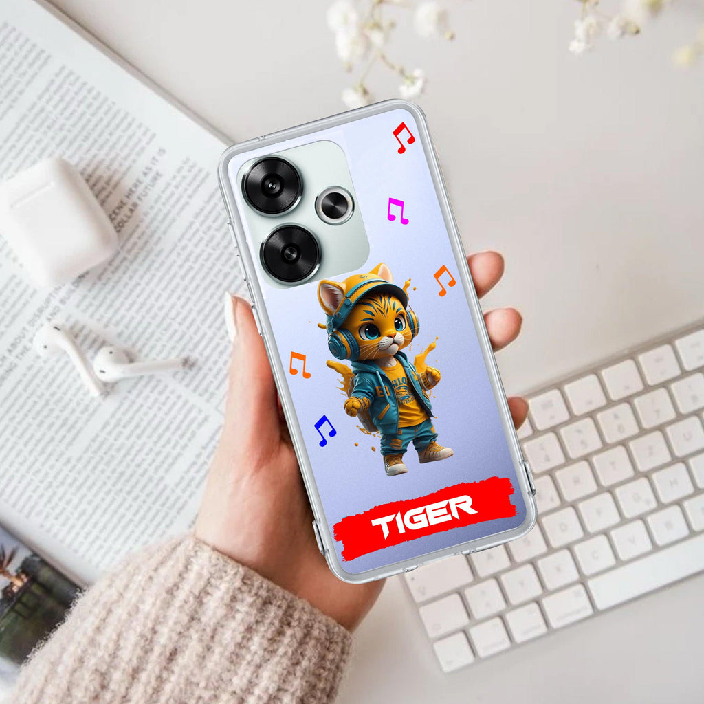 Music Cat Customize Transparent Silicon Case For Poco - ShopOnCliQ