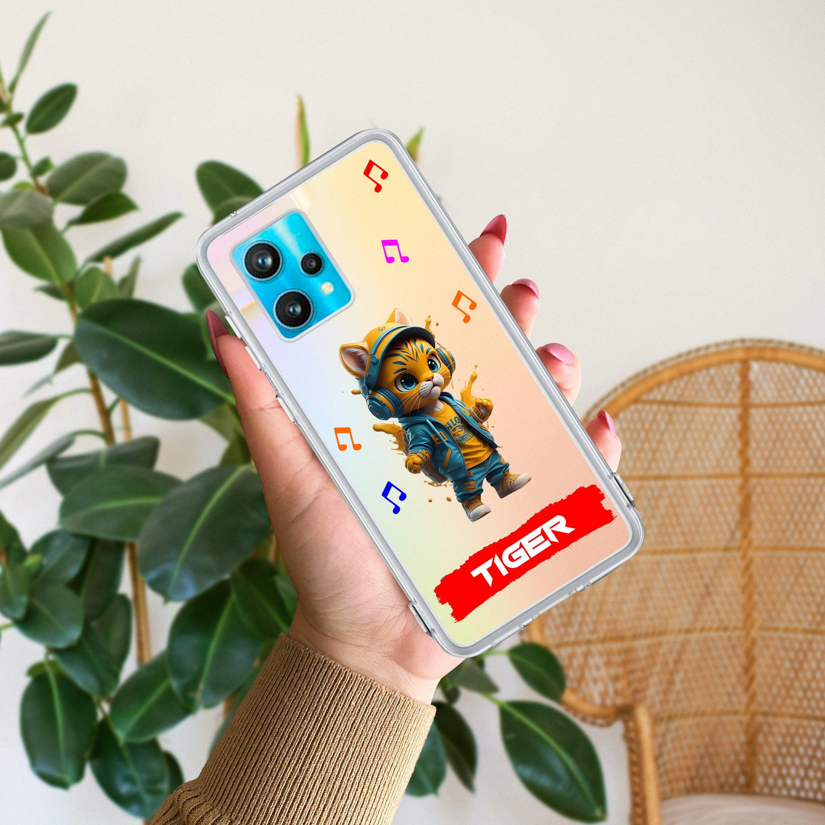 Music Cat Customize Anti Yelllow Case For Realme 9 Pro 5G