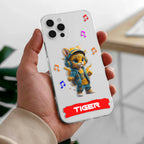 Music Cat Customize Anti Yelllow Case For Realme Narzo 30A / Realme C12 / Realme Narzo 20