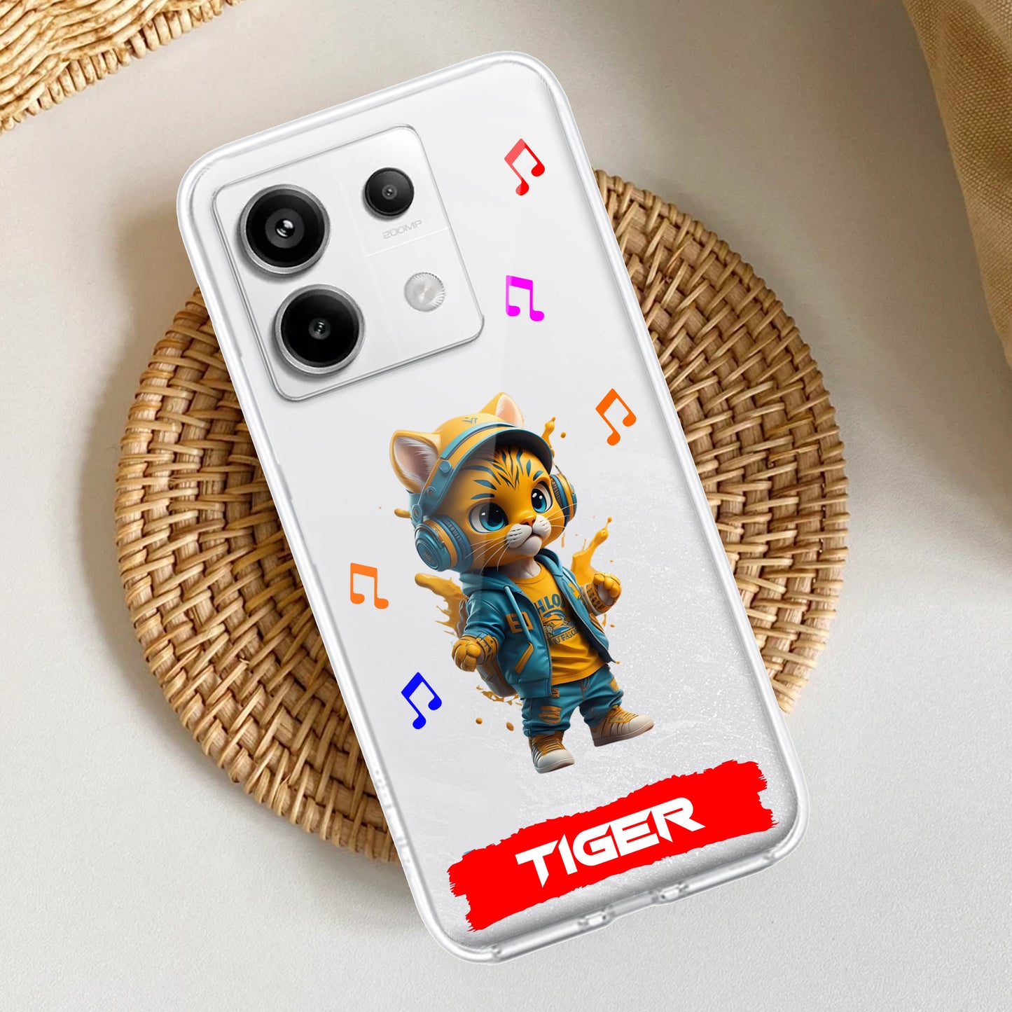 Music Cat Customize Transparent Silicon Case For Redmi/Xiaomi - ShopOnCliQ