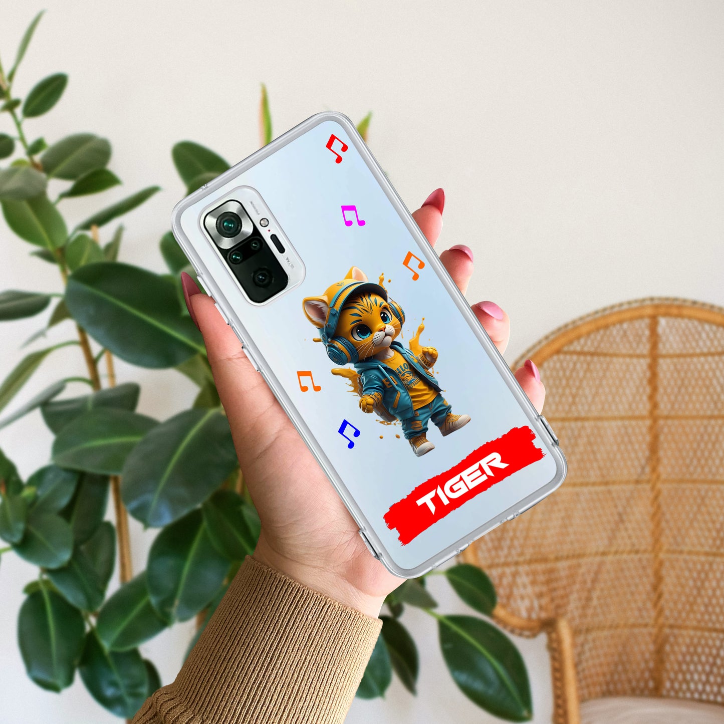 Music Cat Customize Transparent Silicon Case For Redmi/Xiaomi - ShopOnCliQ