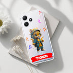 Music Cat Customize Transparent Silicon Case For Redmi Note 11