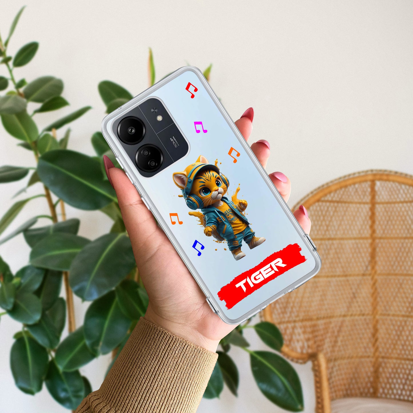 Music Cat Customize Transparent Silicon Case For Redmi/Xiaomi - ShopOnCliQ