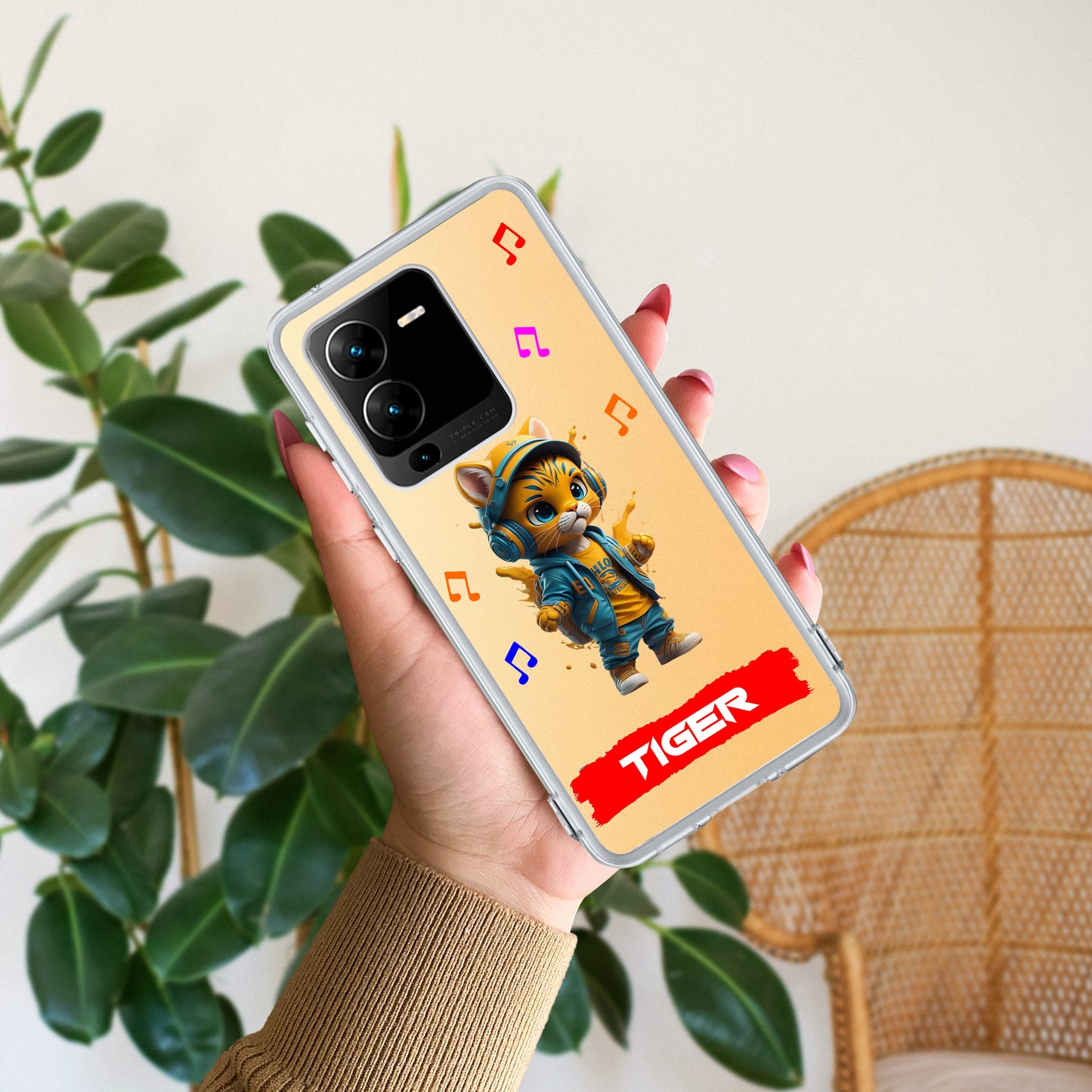 Music Cat Customize Transparent Silicon Case For Vivo ShopOnCliQ