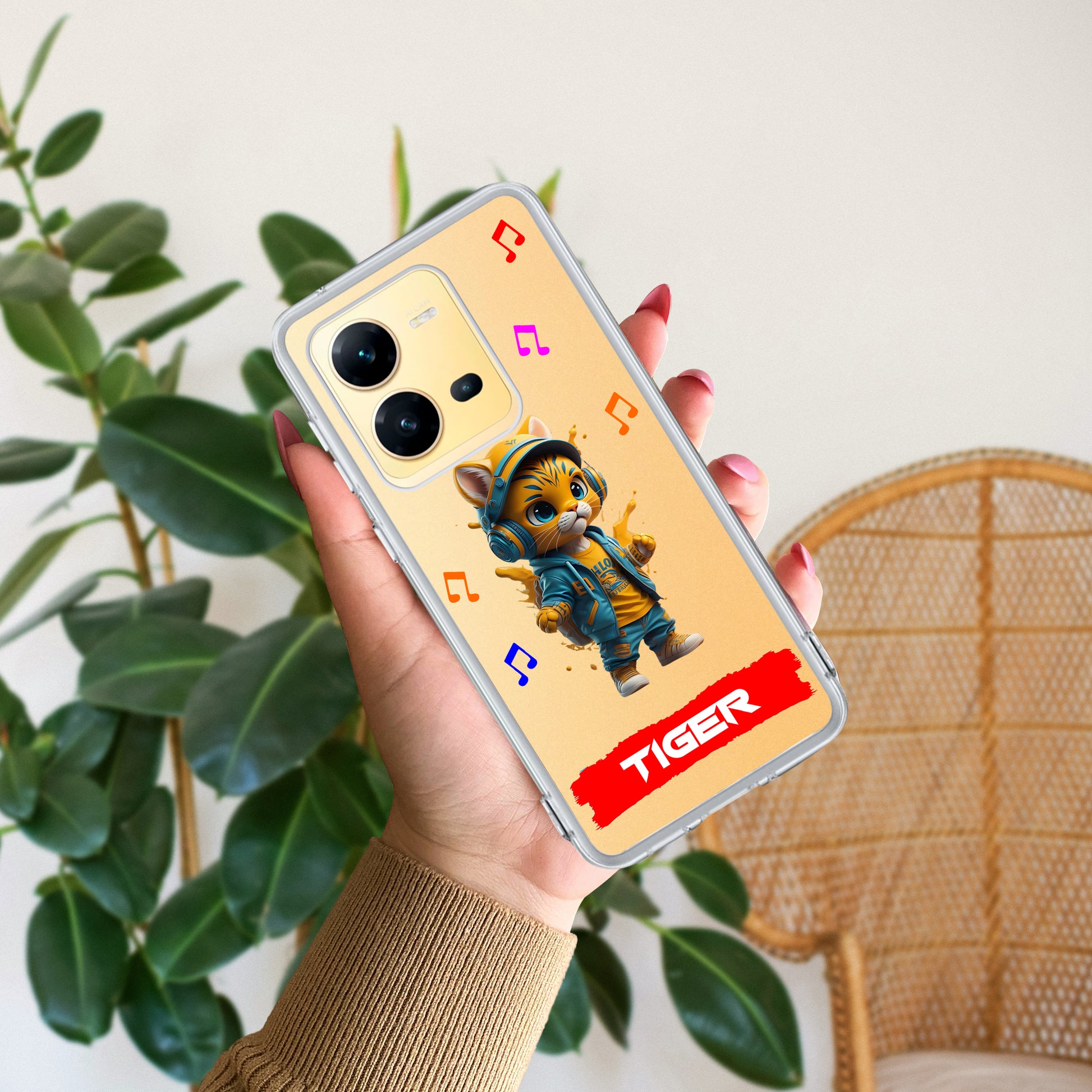 Music Cat Customize Transparent Silicon Case For Vivo ShopOnCliQ