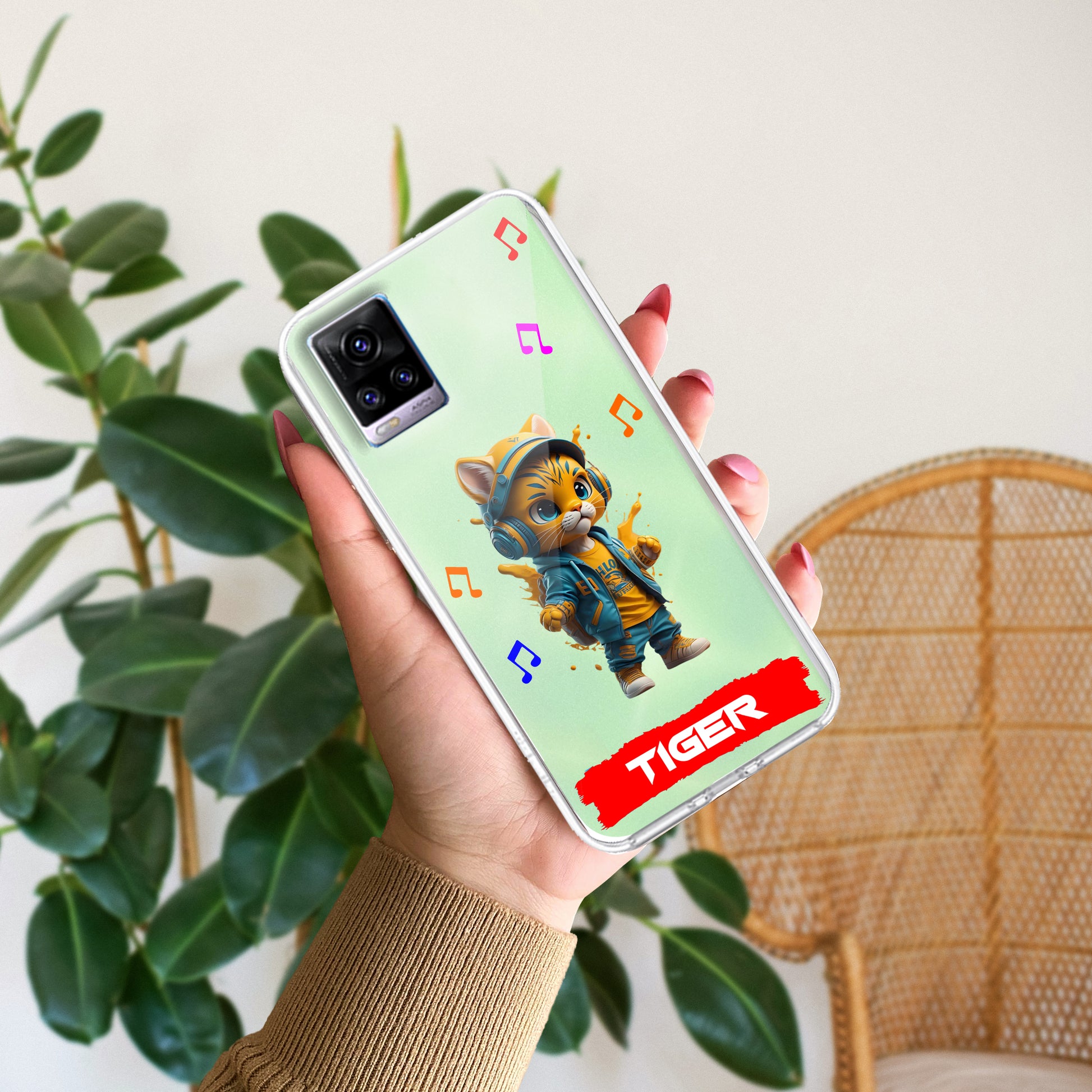 Music Cat Customize Transparent Silicon Case For Vivo ShopOnCliQ