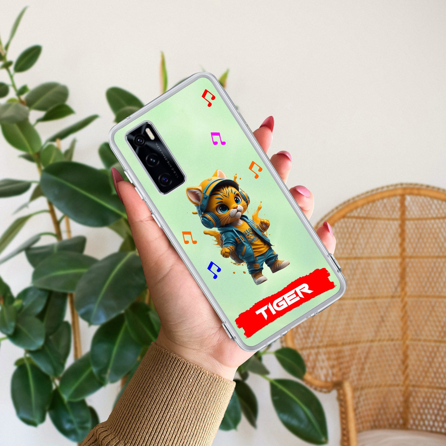 Music Cat Customize Transparent Silicon Case For Vivo ShopOnCliQ