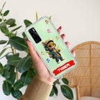 Music Cat Customize Transparent Silicon Case For Vivo V21e 5G